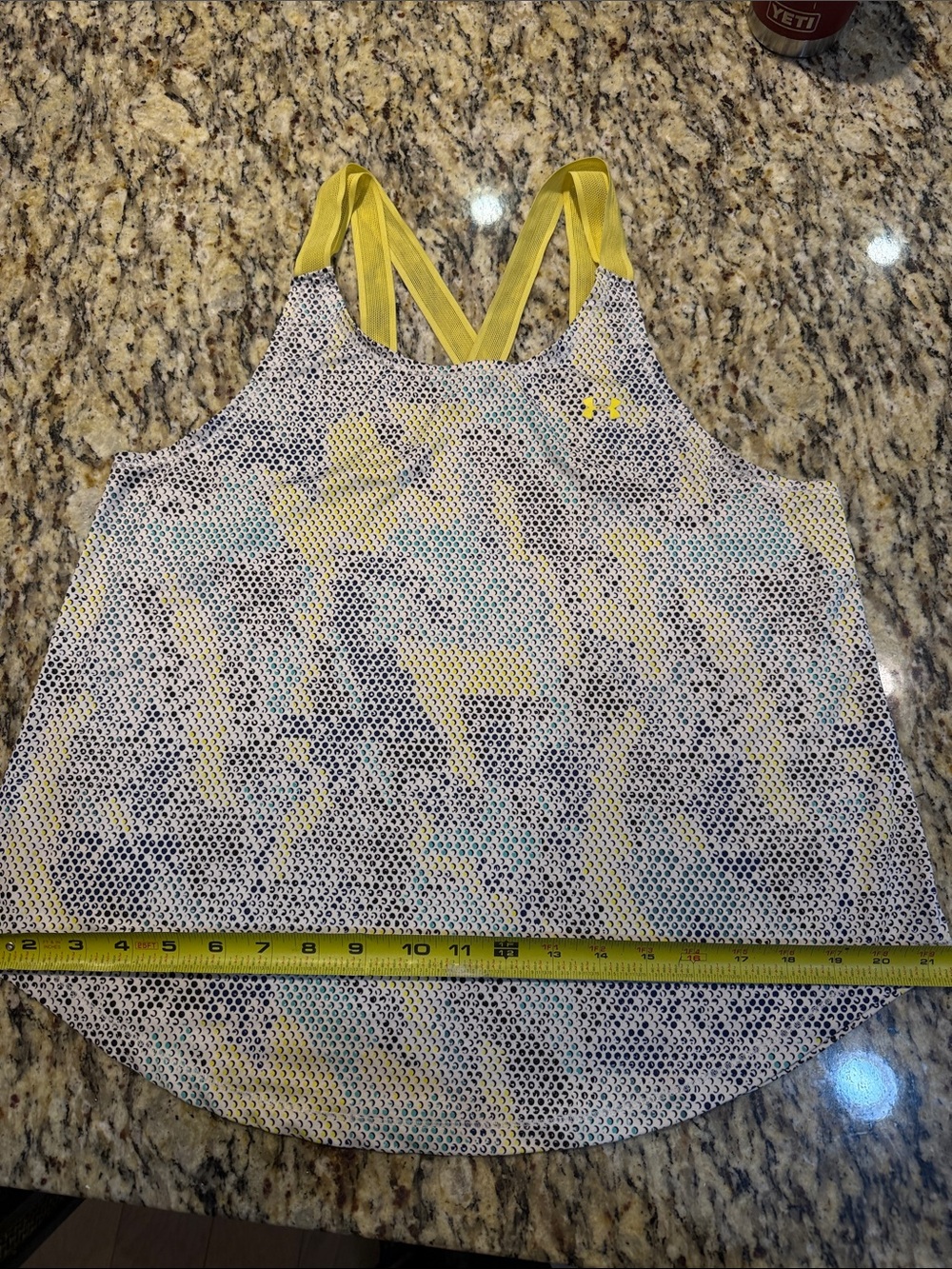 Under Armour Yellow-Accent Printed Women's Tank Top - Picture 5 of 7